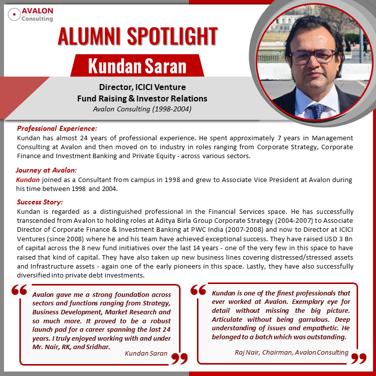 Alumni Spotlight Kundan Saran