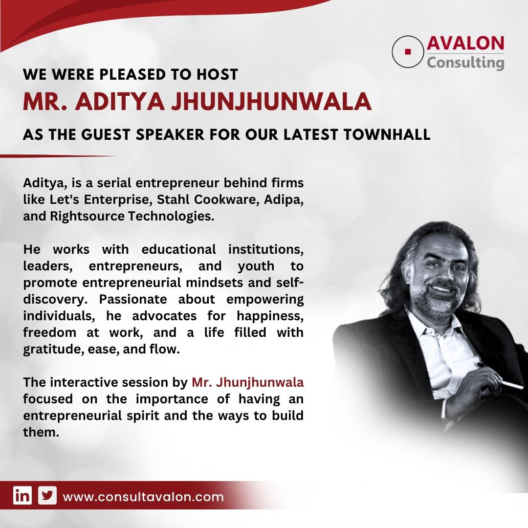 Townhall Session by Mr. Aditya Jhunjunwala